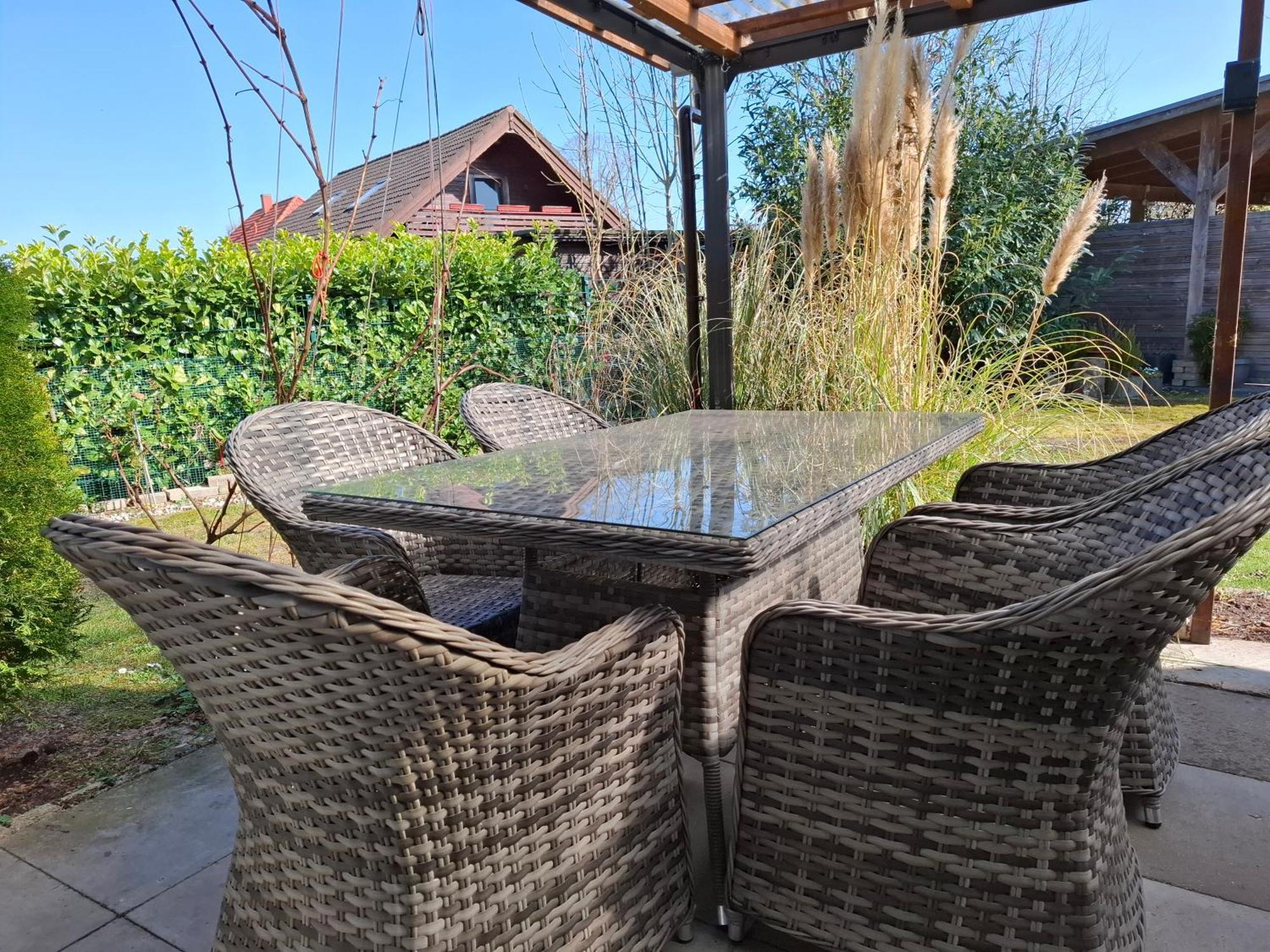Seezeit, Ferienhaus Bis Zu 6 Personen, 500 Meter Zum Wasser, Mit Garten Hüde Exteriör bild